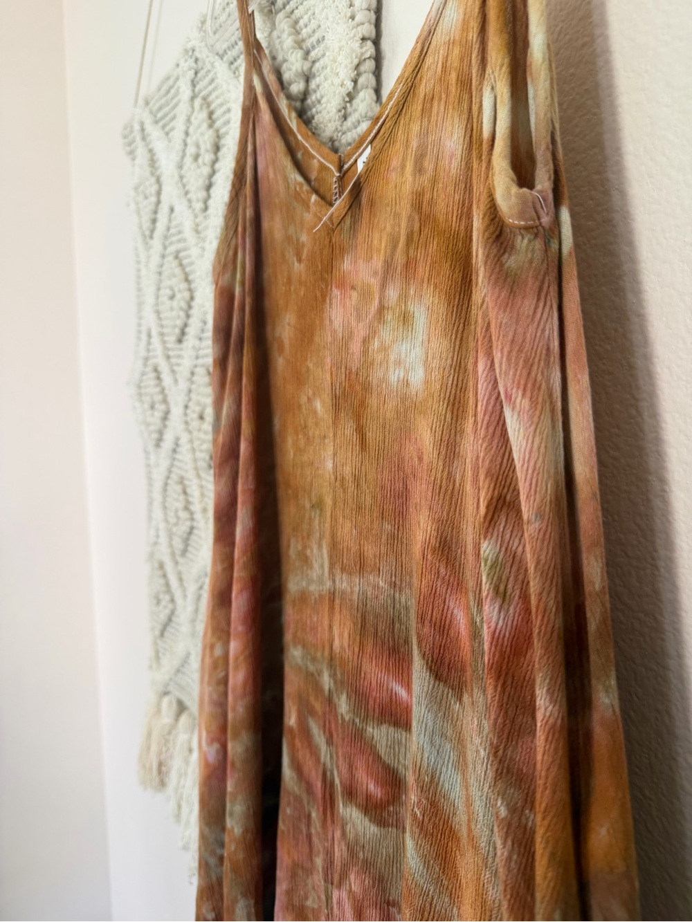 Zenana tie dye brow maxi dress